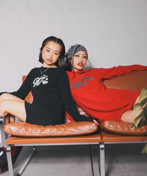 HTH(エイチティーエイチ)の「knit op(ワンピース・レディース・ブラック/レッド/ブラウン・フリー)」の4枚目の写真