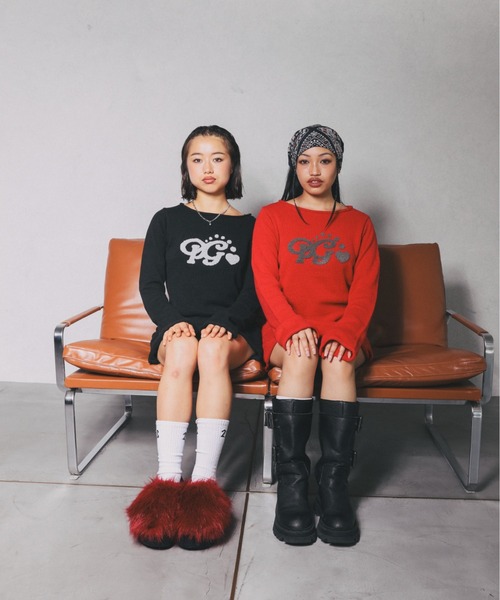 HTH(エイチティーエイチ)の「knit op(ワンピース・レディース・ブラック/レッド/ブラウン・フリー)」の9枚目の写真