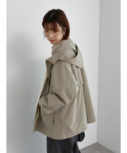 Samansa Mos2 blue（サマンサモスモスブルー）の「【撥水/マルチウェイ】ボアベストライナー付マウンテンパーカー（ブルゾン・レディース・カーキ/チャコールグレー/ベージュ・F）」の18枚目の写真