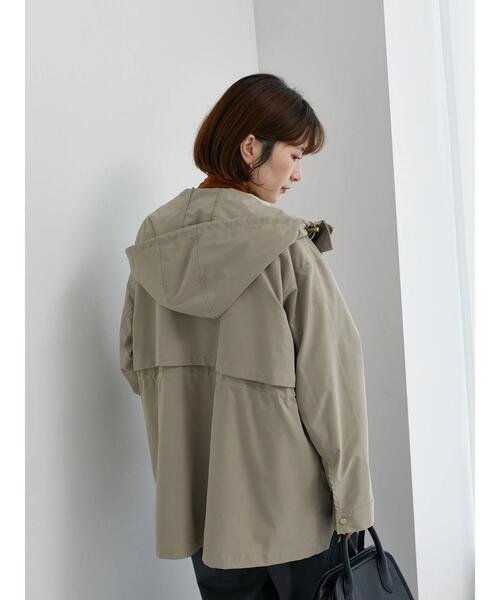 Samansa Mos2 blue（サマンサモスモスブルー）の「【撥水/マルチウェイ】ボアベストライナー付マウンテンパーカー（ブルゾン・レディース・カーキ/チャコールグレー/ベージュ・F）」の19枚目の写真