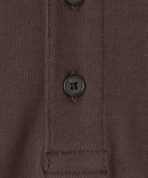 green label relaxing（グリーンレーベルリラクシング）の「ハイツイスト カノコ ポロシャツ（ポロシャツ・メンズ・ブラック/ダークブラウン・S/M/L/XL）」の12枚目の写真