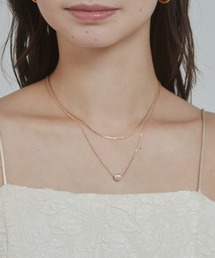 ciite'（シーテ）の「シンプルナローネックレス & パールネックレス2個セット（ネックレス）」