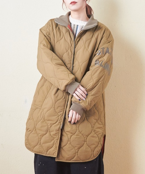 CUBE SUGAR（キューブシュガー）の「ナイロンキルトリブ衿ロング