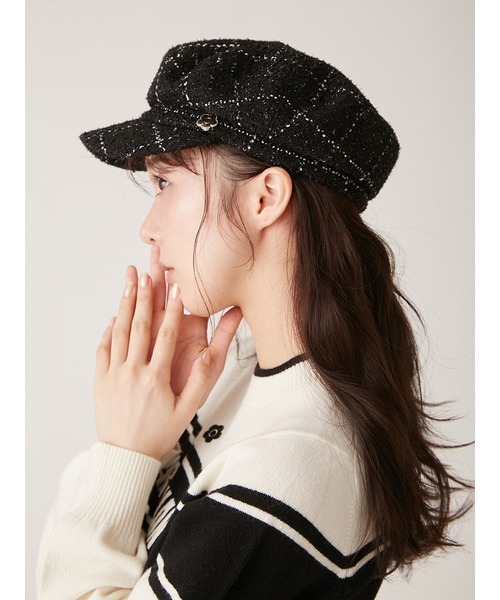 LILY BROWN（リリーブラウン）の「【LILY BROWN×MARY QUANT】デイジーモチーフキャスケット（キャスケット・レディース・ブラック/ホワイト・FREE）」の11枚目の写真