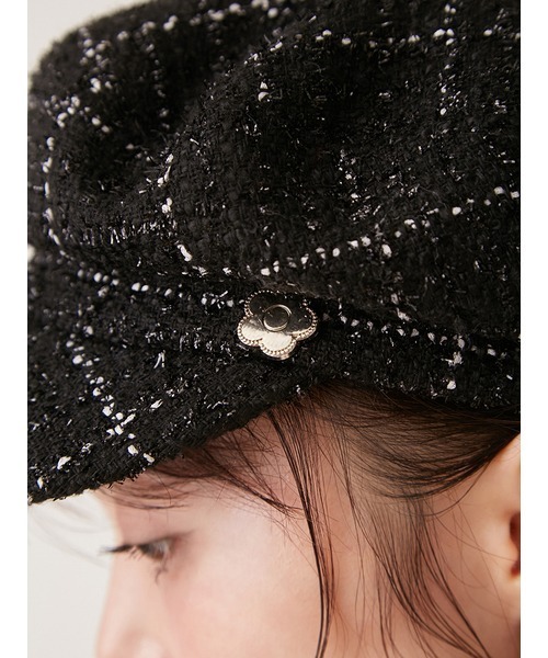 LILY BROWN（リリーブラウン）の「【LILY BROWN×MARY QUANT】デイジーモチーフキャスケット（キャスケット・レディース・ブラック/ホワイト・FREE）」の12枚目の写真