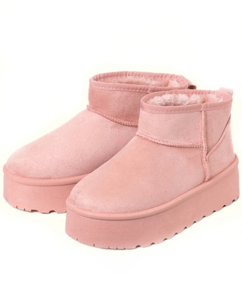 R&E】マイクロミニ厚底ムートンブーツ（ブーツ）｜R&E（アールアンド