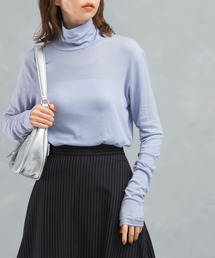 URBAN RESEARCH ROSSO WOMEN | シルク混タートルネックプルオーバー(Tシャツ/カットソー)