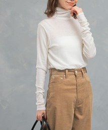 URBAN RESEARCH ROSSO WOMEN | シルク混タートルネックプルオーバー(Tシャツ/カットソー)