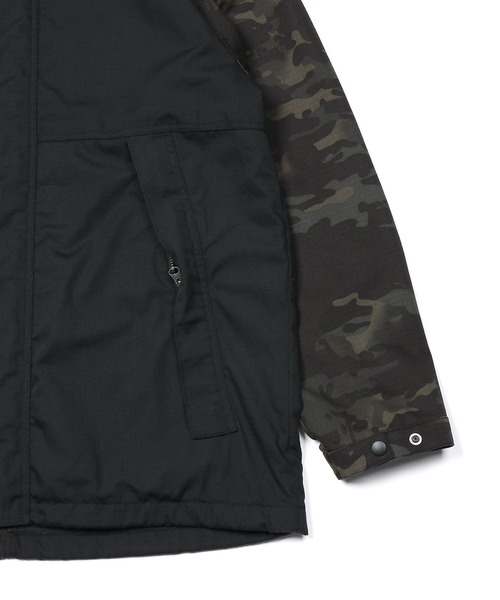 The DUFFER of ST.GEORGE（ザダファーオブセントジョージ）の「【WEB限定アイテム】CAMO MIX MOUNTAIN PARKA：ミックスカモ マウンテンパーカー（マウンテンパーカー・メンズ・ブラック・X-LARGE/LARGE/MEDIUM/SMALL）」の9枚目の写真