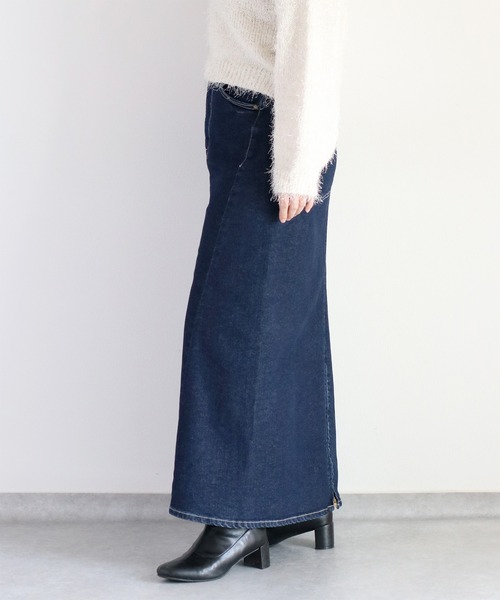 cepo(セポ)の「マルチジップデニムロングスカート〈低身長 / 高身長サイズあり〉(デニムスカート・レディース・ワンウォッシュ/ブルー系2・S/M/L)」の4枚目の写真