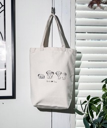 CALIFORNIA OUTFITTERS（カリフォルニア アウトフィッターズ）の「3-10B25 アニマル イラストキャンバストート 手書き風 エコバッグ A4対応（トートバッグ・キッズ）」