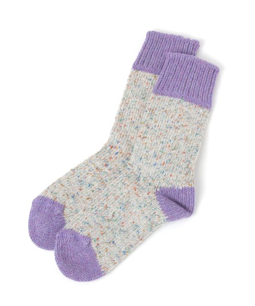 studio CLIP(スタディオクリップ)の「【daily CLIP】H FOOTWEAR ネップソックス(ソックス/靴下・レディース・ブルー/グリーン/レッド/ライトグレー/イエロー/ライトイエロー/ベビーピンク/スカイブルー/ライトブルー/ピンク/オレンジ/ラベンダー/カーキ・FREE)」の7枚目の写真