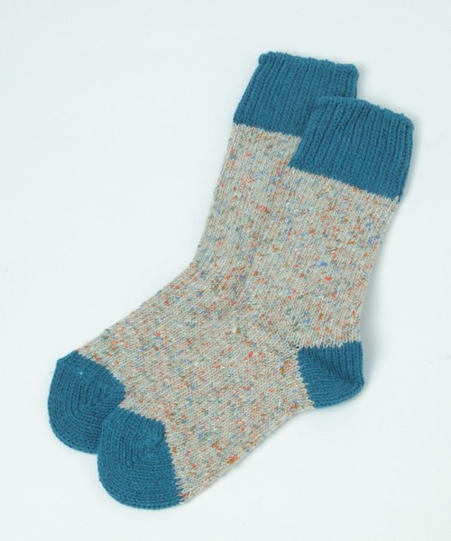 studio CLIP(スタディオクリップ)の「【daily CLIP】H FOOTWEAR ネップソックス(ソックス/靴下・レディース・ブルー/グリーン/レッド/ライトグレー/イエロー/ライトイエロー/ベビーピンク/スカイブルー/ライトブルー/ピンク/オレンジ/ラベンダー/カーキ・FREE)」の6枚目の写真