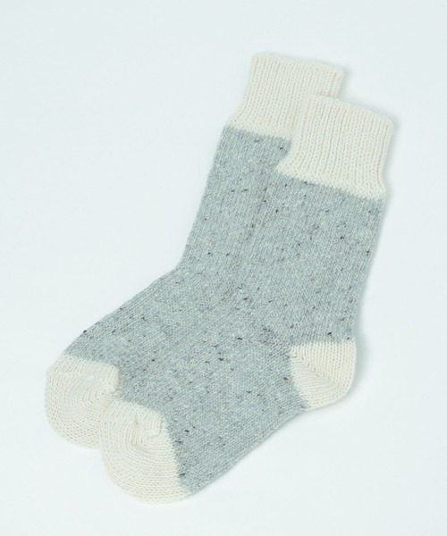 studio CLIP(スタディオクリップ)の「【daily CLIP】H FOOTWEAR ネップソックス(ソックス/靴下・レディース・ブルー/グリーン/レッド/ライトグレー/イエロー/ライトイエロー/ベビーピンク/スカイブルー/ライトブルー/ピンク/オレンジ/ラベンダー/カーキ・FREE)」の1枚目の写真