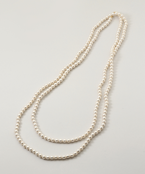 【未使用品】SLOBE　IENAロングパールネックレス 追加2》SLOBE ロングパールネックレス（ネックレス）｜SLOBE