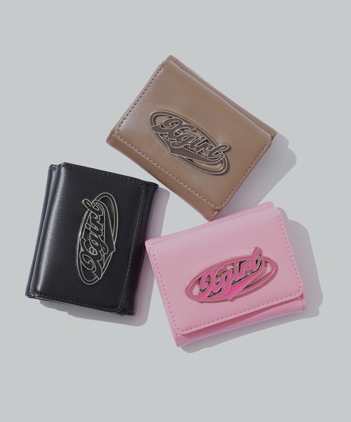 X-girl（エックスガール）の「OVAL LOGO BUCKLE MINI WALLET（財布・レディース・ブラック/ブラウン/ピンク/グリーン/ベージュ・ONE SIZE）」の6枚目の写真
