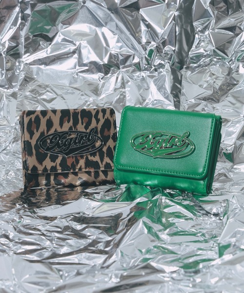 X-girl（エックスガール）の「OVAL LOGO BUCKLE MINI WALLET（財布・レディース・ブラック/ブラウン/ピンク/グリーン/ベージュ・ONE SIZE）」の14枚目の写真