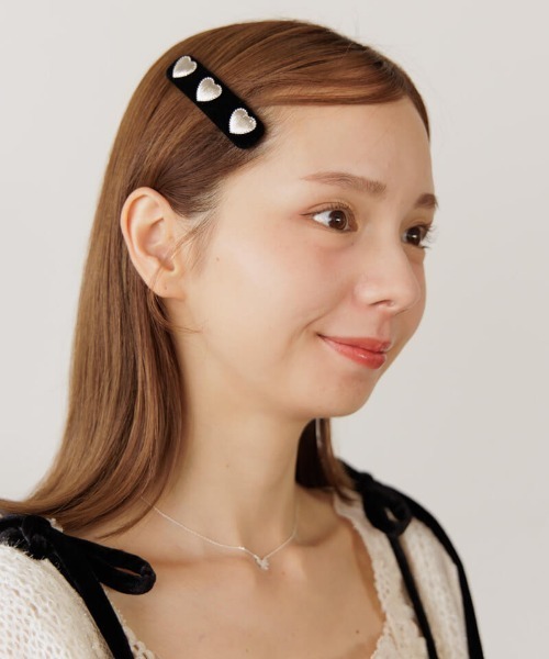 flower(フラワー)の「メタルハートピン(ヘアピン・レディース・シルバー/ゴールド・A/B)」の3枚目の写真