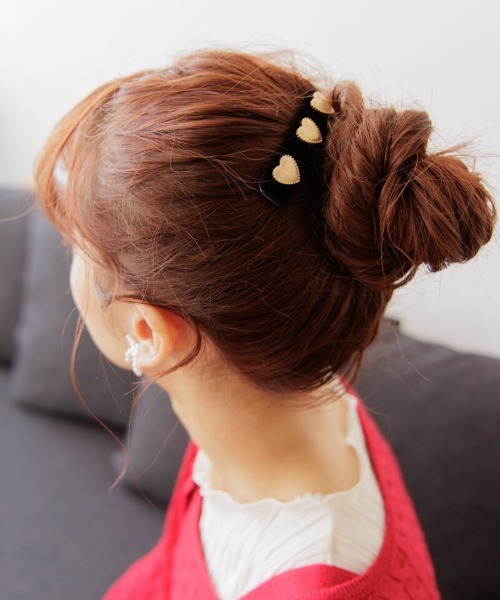 flower(フラワー)の「メタルハートピン(ヘアピン・レディース・シルバー/ゴールド・A/B)」の4枚目の写真