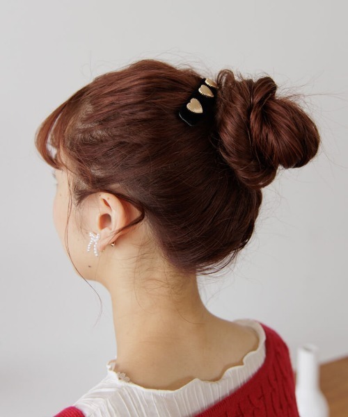 flower(フラワー)の「メタルハートピン(ヘアピン・レディース・シルバー/ゴールド・A/B)」の6枚目の写真