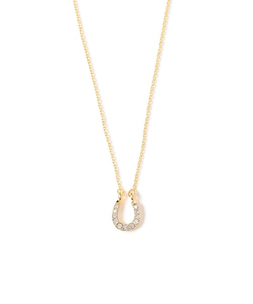 Ray BEAMS(レイビームス)の「プチ 馬蹄 ネックレス(ネックレス・レディース・シルバー/ゴールド・ONE SIZE)」の1枚目の写真
