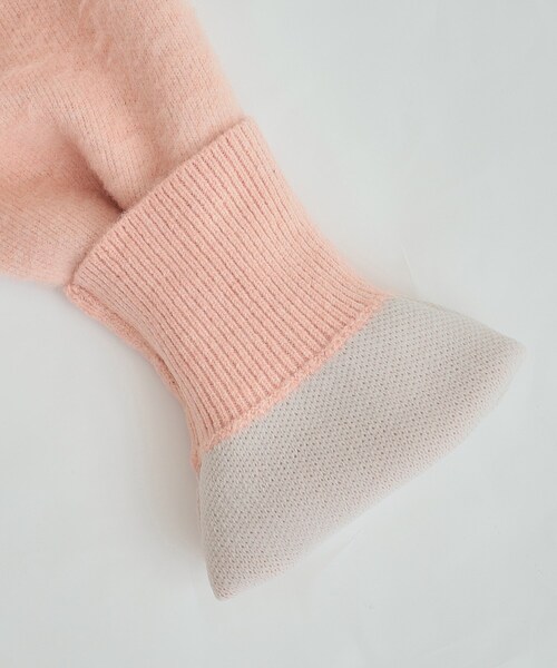 DRESKIP（ドレスキップ）の「◆【S-LL】Wフェイス ふわふわ起毛ニット（ニット/セーター・レディース・グレー/キャメル/ピンク系・01/02/03/04）」の11枚目の写真