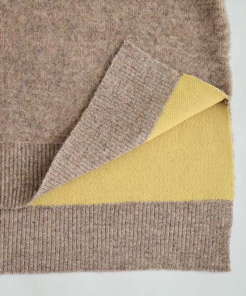 DRESKIP（ドレスキップ）の「◆【S-LL】Wフェイス ふわふわ起毛ニット（ニット/セーター・レディース・グレー/キャメル/ピンク系・01/02/03/04）」の18枚目の写真