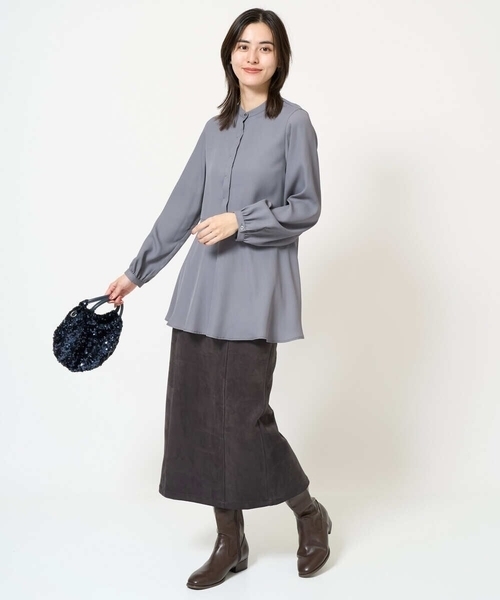 a.v.v（アーヴェヴェ）の「ウエスト切り替えペプラムブラウス（シャツ/ブラウス・レディース・アイボリー/グレー・40/38/42/34/36）」の20枚目の写真