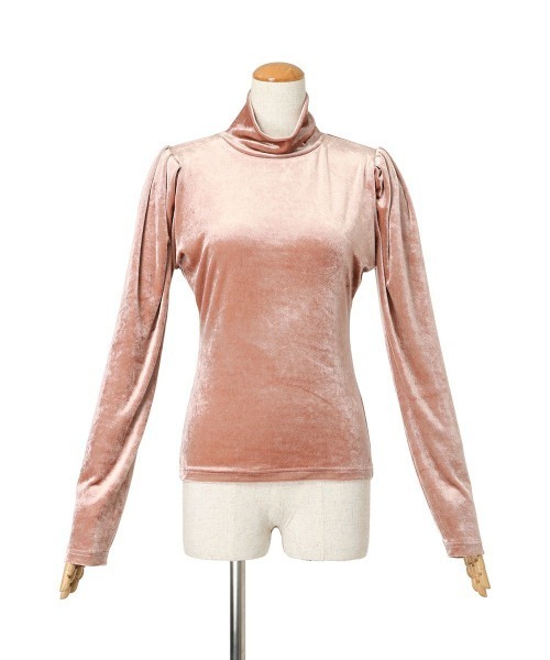 F i.n.t（フィント）の「ハイネックベロアパフスリーブトップス/F&A/fint（Tシャツ/カットソー・レディース・ライトブルー/ブラック/ピンク・FREE）」の13枚目の写真