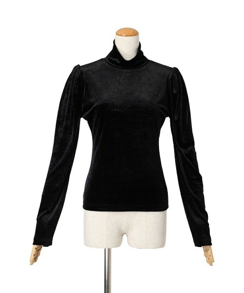 F i.n.t（フィント）の「ハイネックベロアパフスリーブトップス/F&A/fint（Tシャツ/カットソー・レディース・ライトブルー/ブラック/ピンク・FREE）」の15枚目の写真