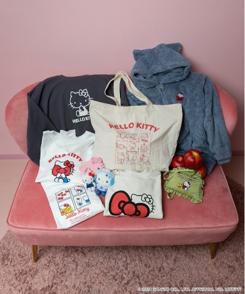 ad thie（アドティエ）の「【HELLO KITTY】 ビッグロゴ トートバッグ（トートバッグ・レディース・レッド/アイボリー/ブラック・FREE）」の13枚目の写真