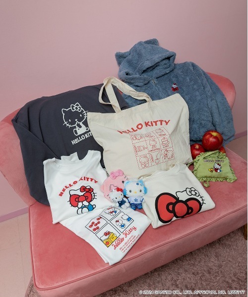 ad thie（アドティエ）の「【HELLO KITTY】 ビッグロゴ トートバッグ（トートバッグ・レディース・レッド/アイボリー/ブラック・FREE）」の14枚目の写真