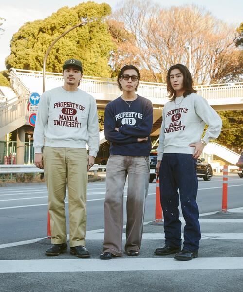 WEGO(ウィゴー)の「WEGO/VINTAGE SWEATSHIRT(スウェット・メンズ・ネイビー・LARGE/MEDIUM)」の3枚目の写真