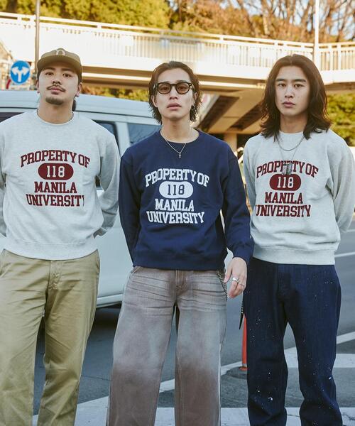 WEGO(ウィゴー)の「WEGO/VINTAGE SWEATSHIRT(スウェット・メンズ・ネイビー・LARGE/MEDIUM)」の4枚目の写真
