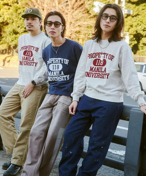 WEGO(ウィゴー)の「WEGO/VINTAGE SWEATSHIRT(スウェット・メンズ・ネイビー・LARGE/MEDIUM)」の5枚目の写真