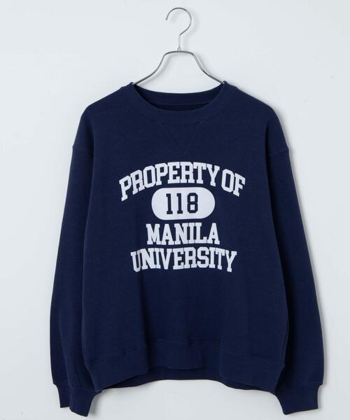 WEGO(ウィゴー)の「WEGO/VINTAGE SWEATSHIRT(スウェット・メンズ・ネイビー・LARGE/MEDIUM)」の1枚目の写真