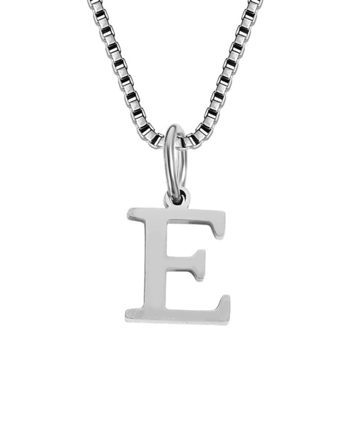 BROTHERHOOD(ブラザーフッド)の「【earyear】Block Letter Initial Charm Necklace 「Silver:ステンレス」(ネックレス・レディース・K/B/A/W/V/Z/Y/C/J/O/N/M/R/Q/P/U/T/S/X/F/E/D/I/H/G/L・FREE)」の5枚目の写真