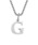 BROTHERHOODiuU[tbhj́uyearyearzBlock Letter Initial Charm Necklace uSilverFT[WJXeX316LvilbNXjvbG