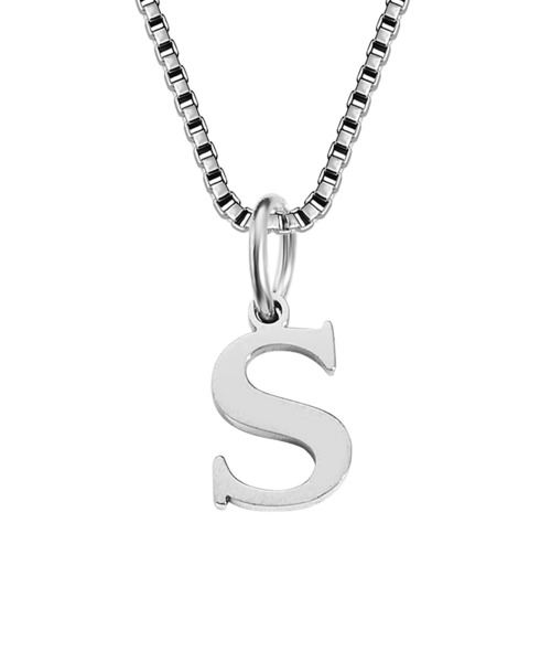 BROTHERHOOD(ブラザーフッド)の「【earyear】Block Letter Initial Charm Necklace 「Silver:ステンレス」(ネックレス・レディース・K/B/A/W/V/Z/Y/C/J/O/N/M/R/Q/P/U/T/S/X/F/E/D/I/H/G/L・FREE)」の19枚目の写真