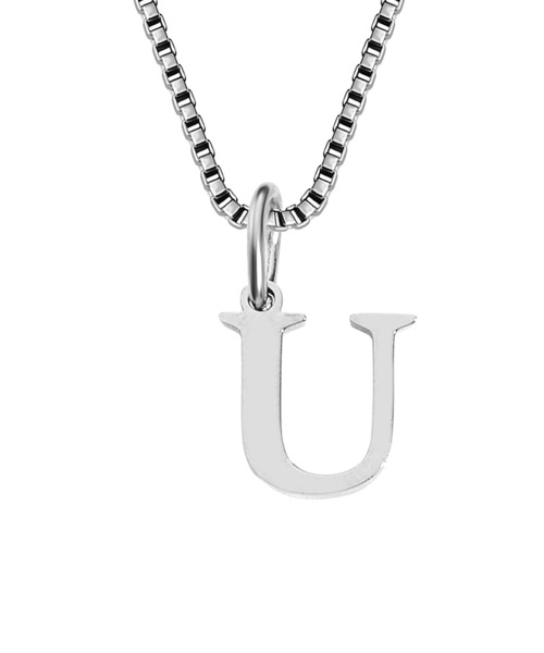 BROTHERHOOD(ブラザーフッド)の「【earyear】Block Letter Initial Charm Necklace 「Silver:ステンレス」(ネックレス・レディース・K/B/A/W/V/Z/Y/C/J/O/N/M/R/Q/P/U/T/S/X/F/E/D/I/H/G/L・FREE)」の21枚目の写真