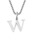 BROTHERHOODiuU[tbhj́uyearyearzBlock Letter Initial Charm Necklace uSilverFT[WJXeX316LvilbNXjvbW