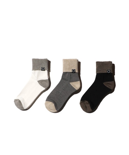 PHINGERIN（フィンガリン）の「PHINGERIN / フィンガリン SOCKS! ORGANIC オーガニックコットン　ソックス（ソックス/靴下・メンズ・ホワイト/グレー/ブラック・FREE）」の2枚目の写真