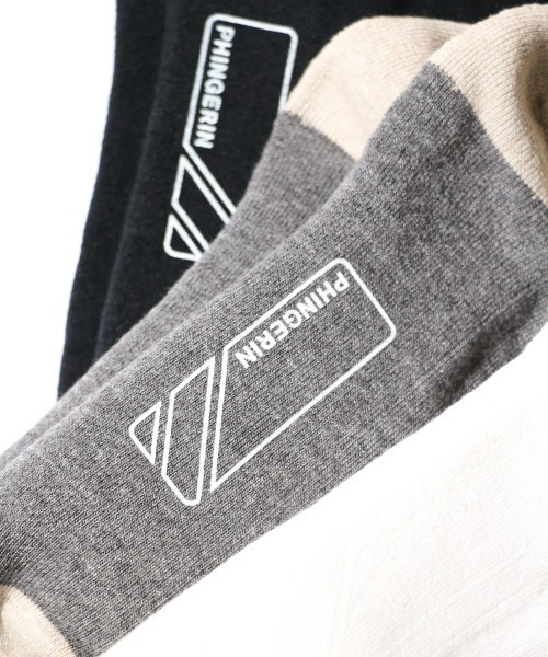 PHINGERIN（フィンガリン）の「PHINGERIN / フィンガリン SOCKS! ORGANIC オーガニックコットン　ソックス（ソックス/靴下・メンズ・ホワイト/グレー/ブラック・FREE）」の7枚目の写真