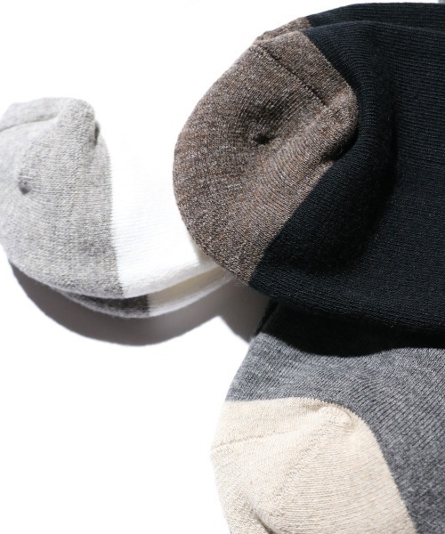 PHINGERIN（フィンガリン）の「PHINGERIN / フィンガリン SOCKS! ORGANIC オーガニックコットン　ソックス（ソックス/靴下・メンズ・ホワイト/グレー/ブラック・FREE）」の8枚目の写真