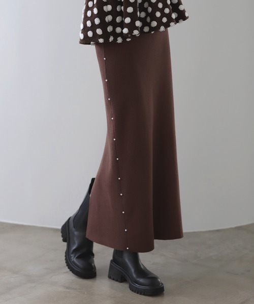 【まい様確認用】 canone スカート&パールニット まい様確認用】 canone スカート&パールニット