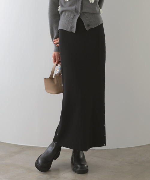 MERAKI（メラキ）の「サイドパールニットスカート（スカート）」 - WEAR