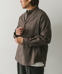 URBAN RESEARCH DOORS | 両面起毛ネルバンドカラーシャツ(シャツ/ブラウス)