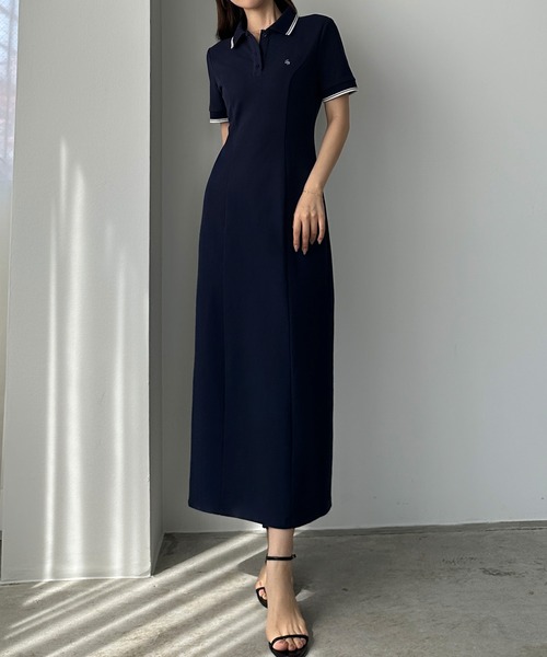 セール】【選べる】ポロワンピース（セミフレア/Iライン/マーメイド