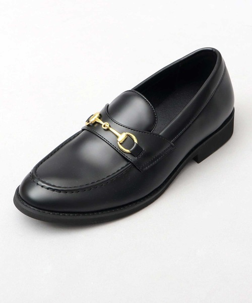 glabella（グラベラ）の「選べる3素材 ゴールドビット スタンダード ローファー （ガラスレザー調・スムースレザー調・スエードレザー調） ビジネス対応（ローファー・メンズ・ブラック系その他/ブラック/ブラック系その他2・S/M/L）」の11枚目の写真