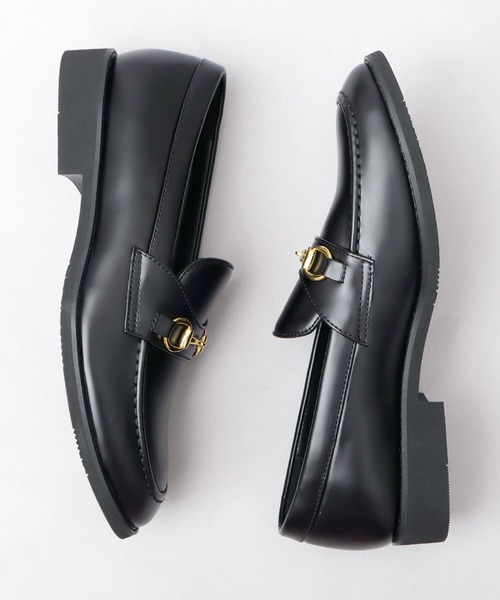 glabella（グラベラ）の「選べる3素材 ゴールドビット スタンダード ローファー （ガラスレザー調・スムースレザー調・スエードレザー調） ビジネス対応（ローファー・メンズ・ブラック系その他/ブラック/ブラック系その他2・S/M/L）」の10枚目の写真